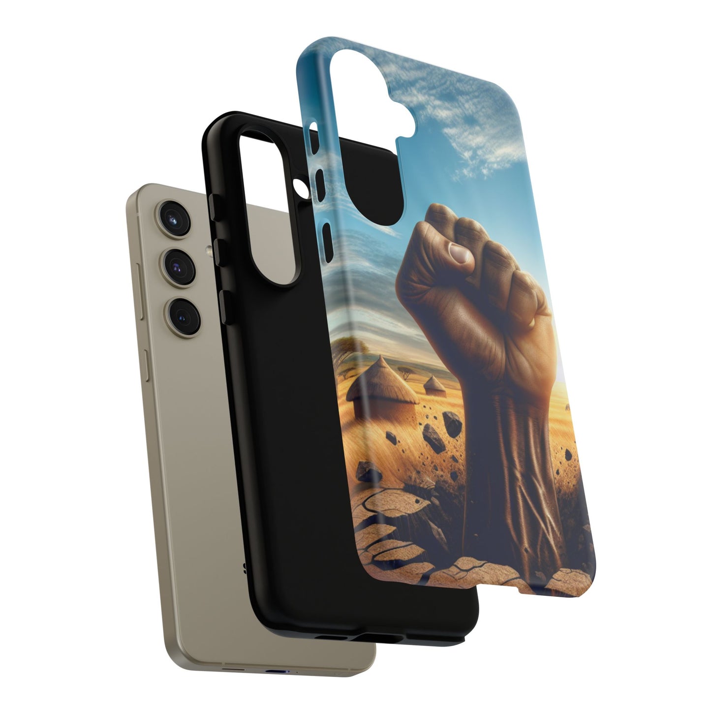 Empowered Phone Case | Tough Cases, Fist Design, Inspirational Gift, Motivational Accessory, Supportive Phone Cover