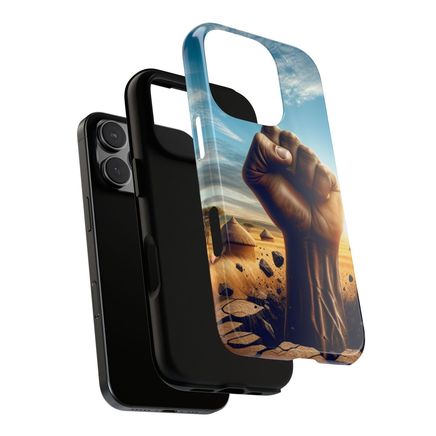 Empowered Phone Case | Tough Cases, Fist Design, Inspirational Gift, Motivational Accessory, Supportive Phone Cover